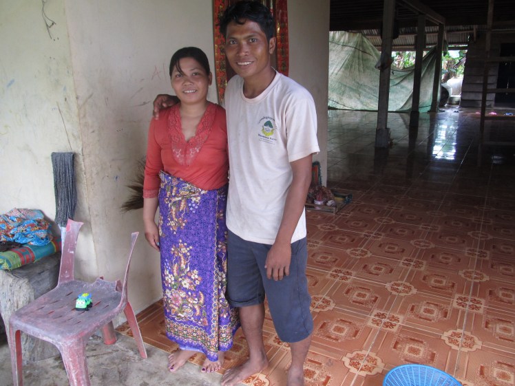 The owners of the orphanage, Vannak and his wife