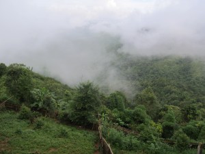 Up in the clounds on the way to Luang Prabang.