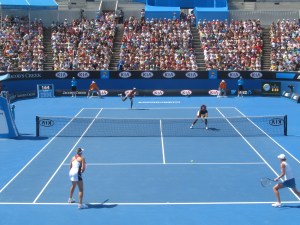 Venus and Serena Williams at the 2013 Australian Open.