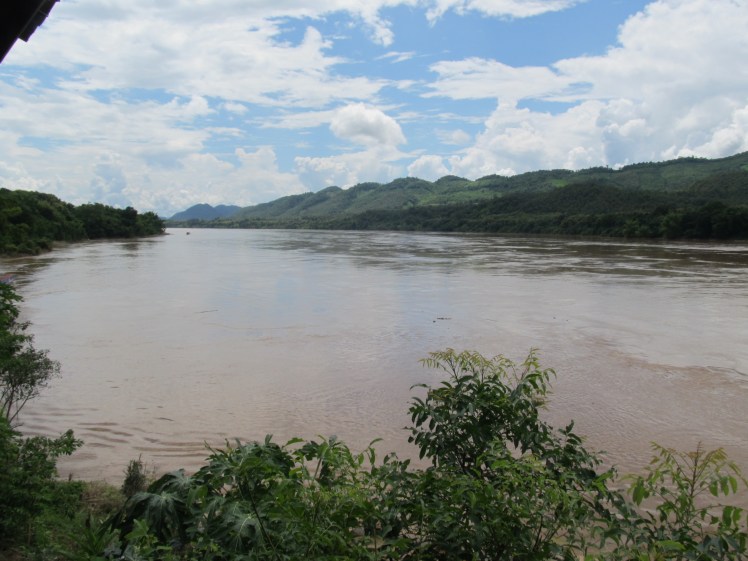 The river in Laos where I could have met my watery end.