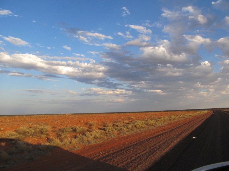 The Stuart Highway, central Australia.