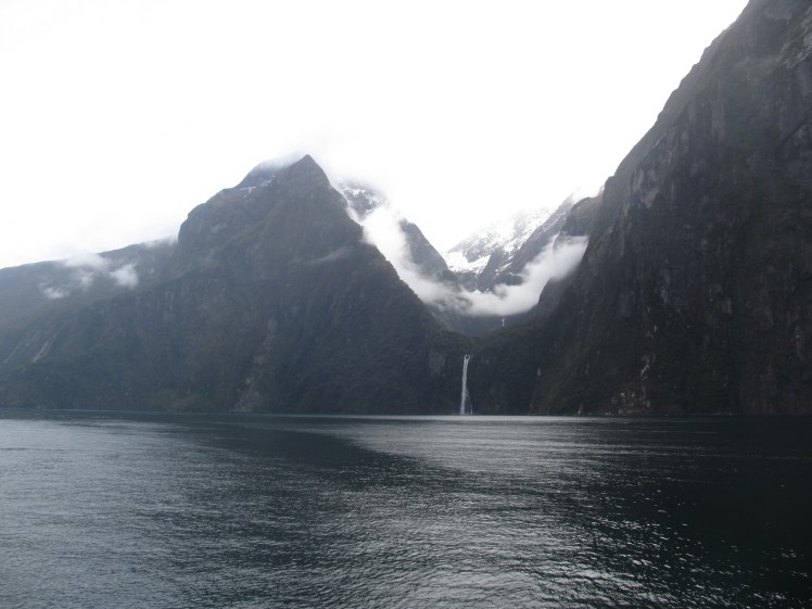 Glacier-carved hanging valley and waterfall.