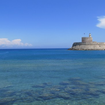 Looking out over the Aegean Sea.