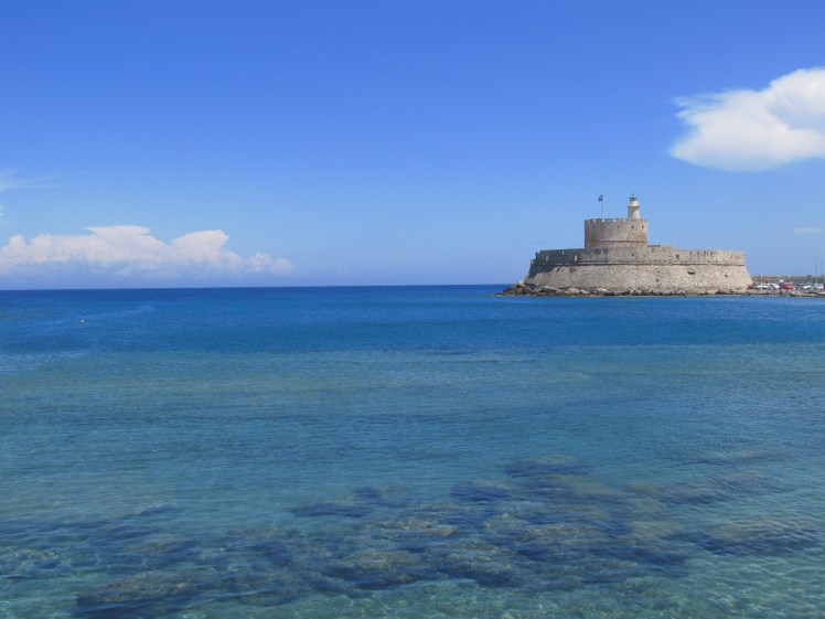 Looking out over the Aegean Sea.