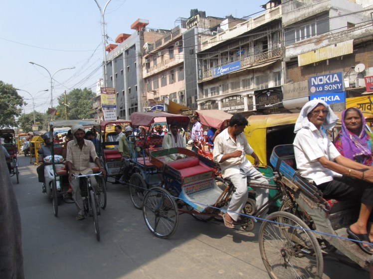 Cycle rickshaws are one of many ways to get around.