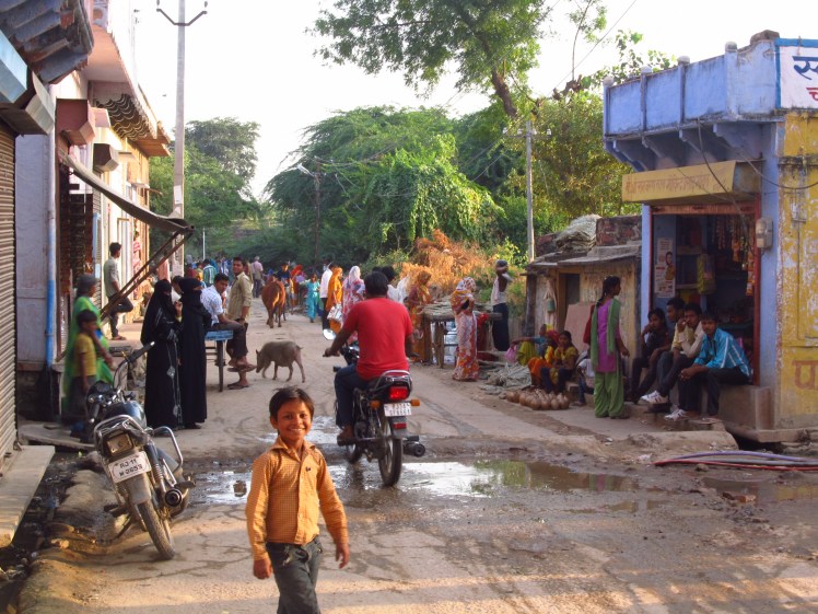 A quieter street in India.
