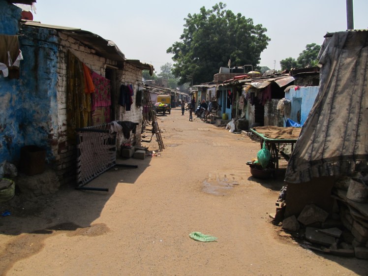 A slum community in Ahmedabad.