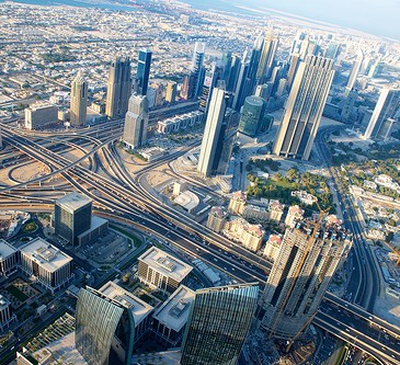Dubai from the sky via matsubokkuri @ Flickr