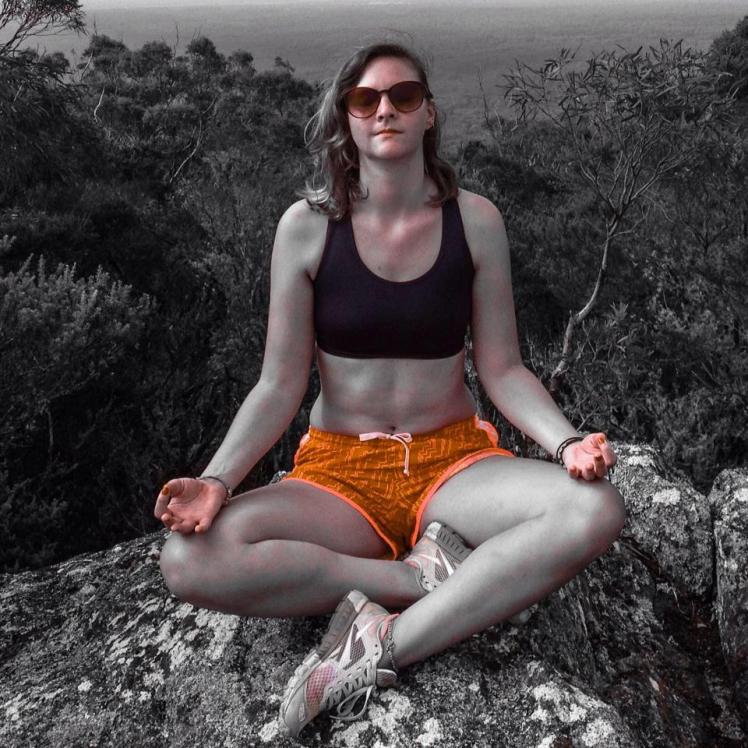 Mountain-top meditation. 